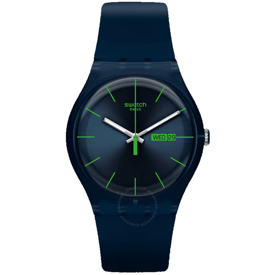 Swatch Originals New Gent Blue Rebel Blue Dial Men's Watch SO29N704 - Dawson Watches