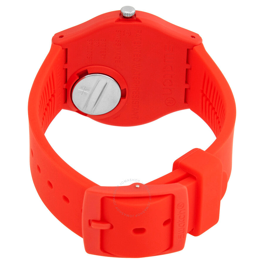 Swatch Over Red Quartz Red Dial Red Silicone Unisex Watch GR713 - Dawson Watches #3