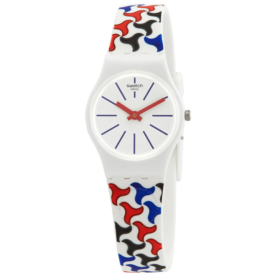Swatch Pattu Quartz White Dial Ladies Watch LW156 - Dawson Watches