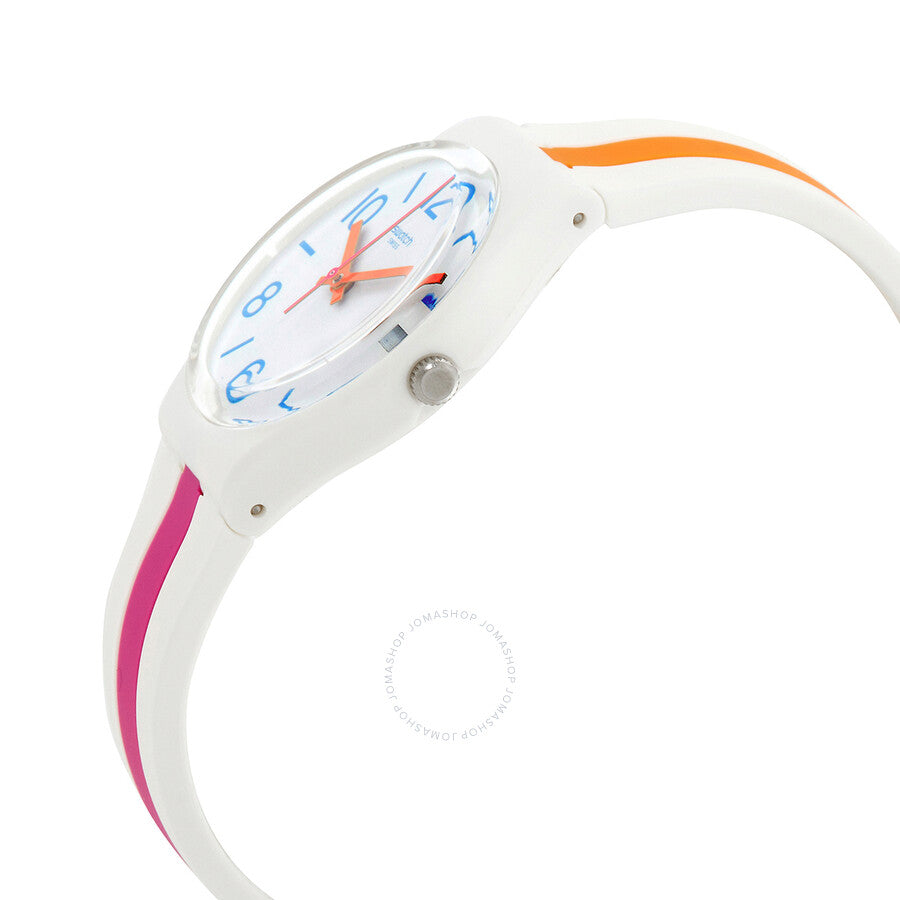 Swatch Pinkline Quartz White Dial Unisex Watch GW408 - Dawson Watches #2