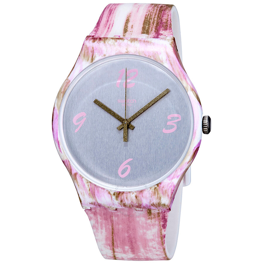 Swatch Pinkquarelle Grey Dial Watch SUOW151 - Dawson Watches