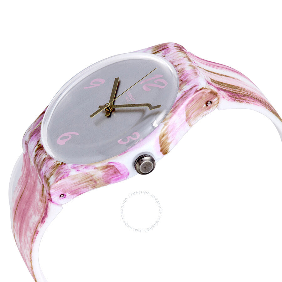 Swatch Pinkquarelle Grey Dial Watch SUOW151 - Dawson Watches #2