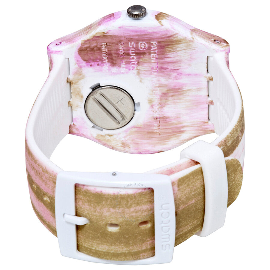 Swatch Pinkquarelle Grey Dial Watch SUOW151 - Dawson Watches #3