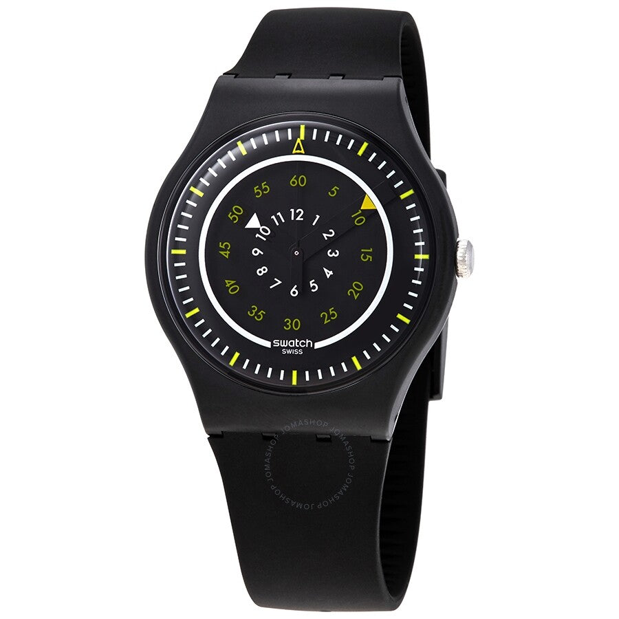 Swatch Piu Nero Quartz Black Dial Men's Watch SUOB157 - Dawson Watches