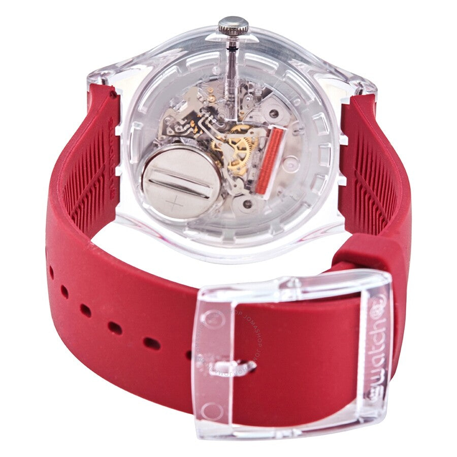 Swatch POLARED Quartz Red Dial Ladies Watch SUOK717 - Dawson Watches #3