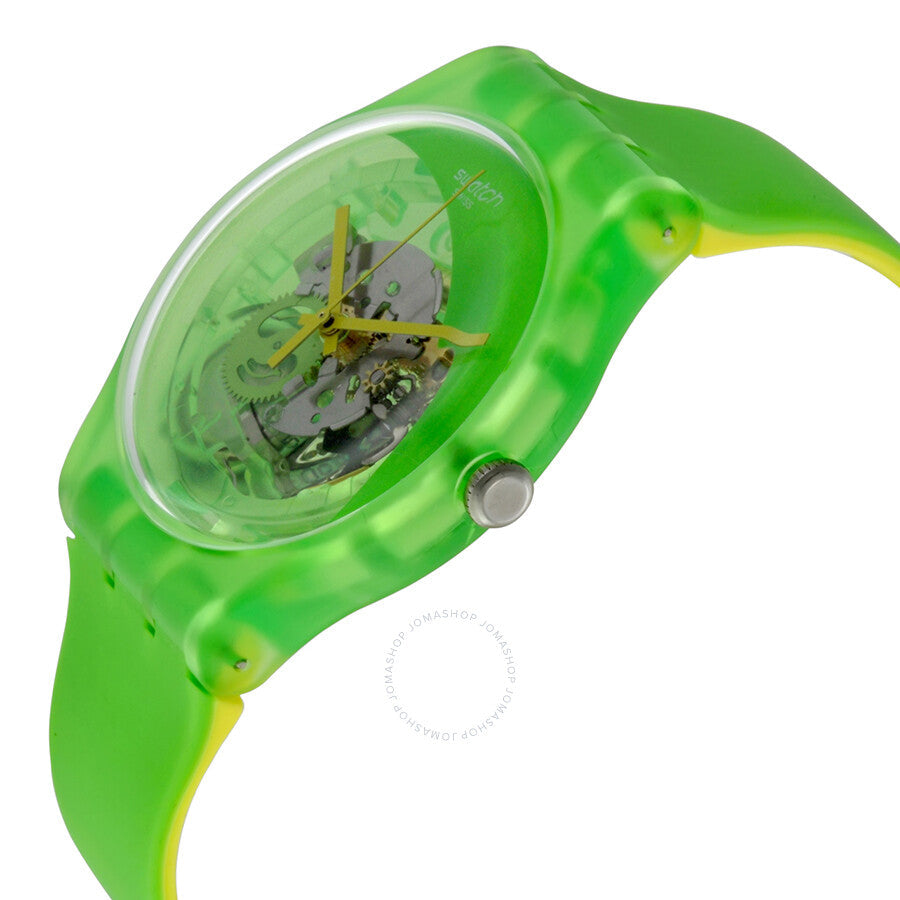 Swatch Pomme-Tech Green Skeletal Dial Men's Watch SUOG110 - Dawson Watches #2