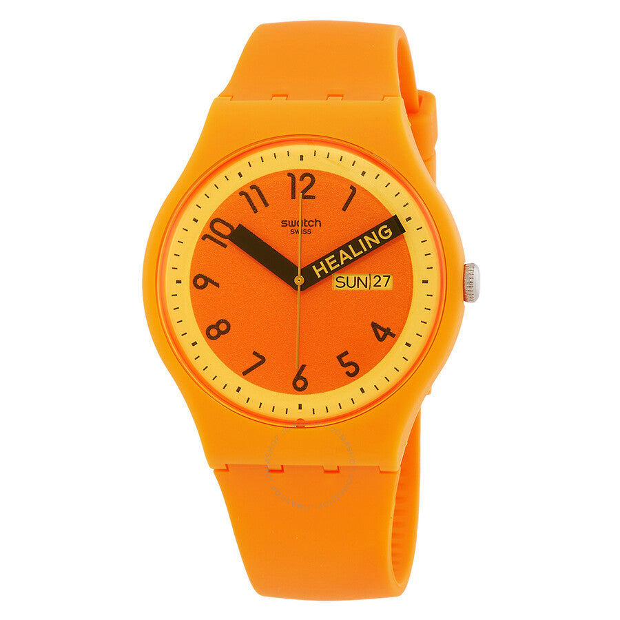Swatch Pride Quartz Orange Dial Unisex Watch SO29O700 - Dawson Watches