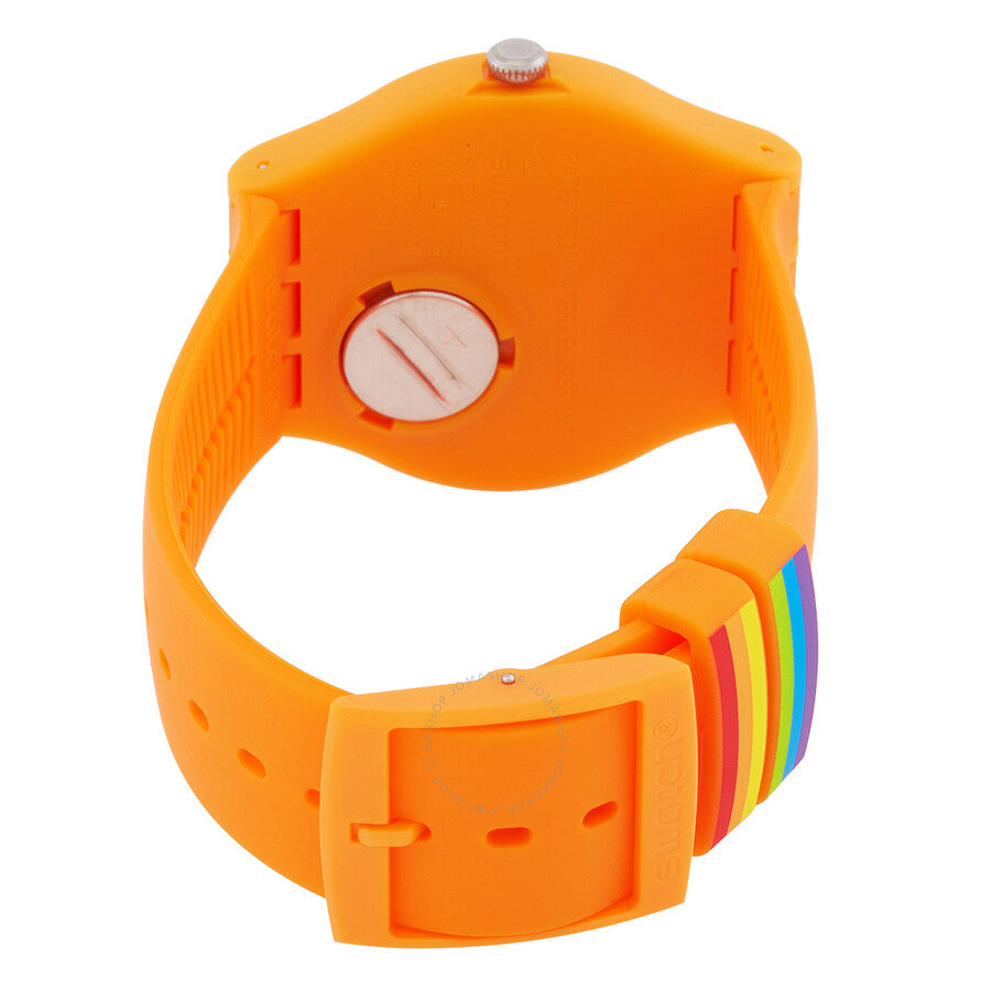 Swatch Pride Quartz Orange Dial Unisex Watch SO29O700 - Dawson Watches #3