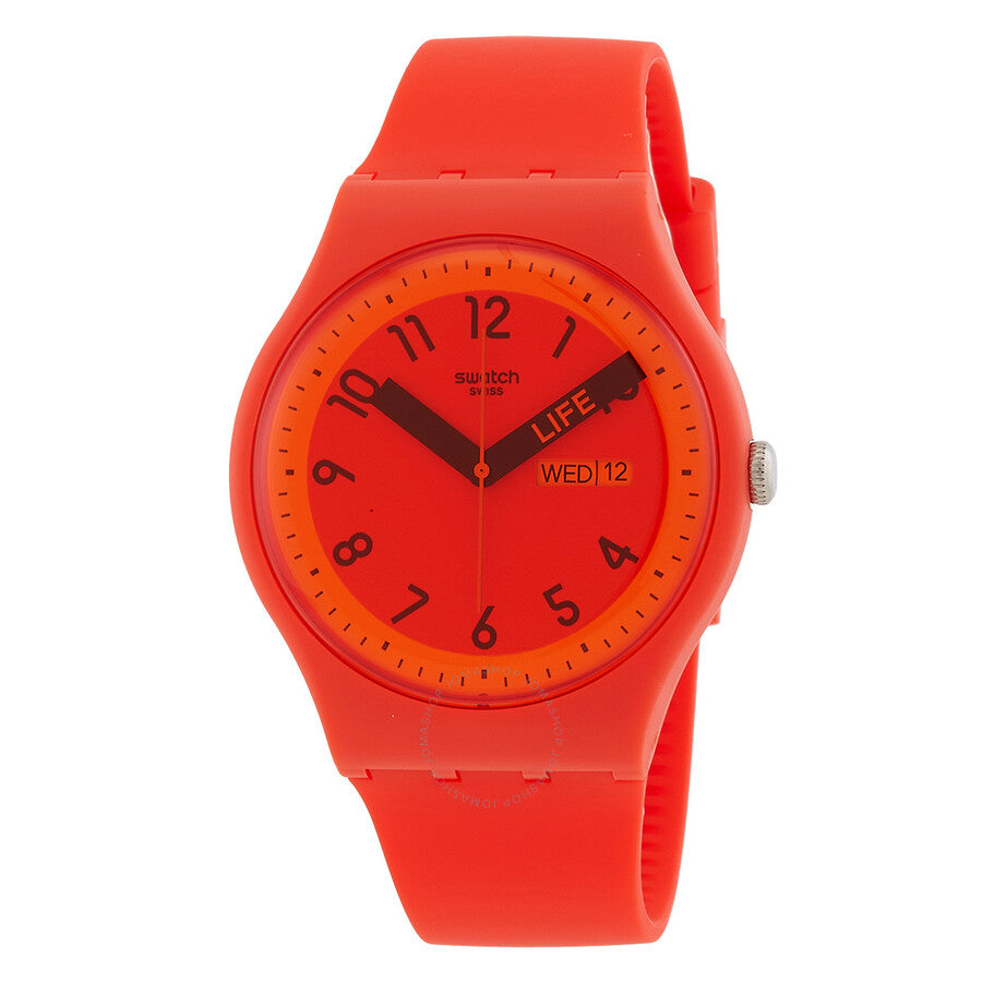 Swatch Pride Quartz Red Dial Unisex Watch SO29R705 - Dawson Watches