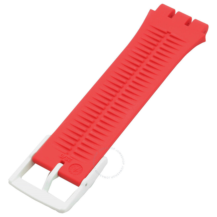 Swatch Red / White Silicone Silicone Strap 12H - Dawson Watches #2