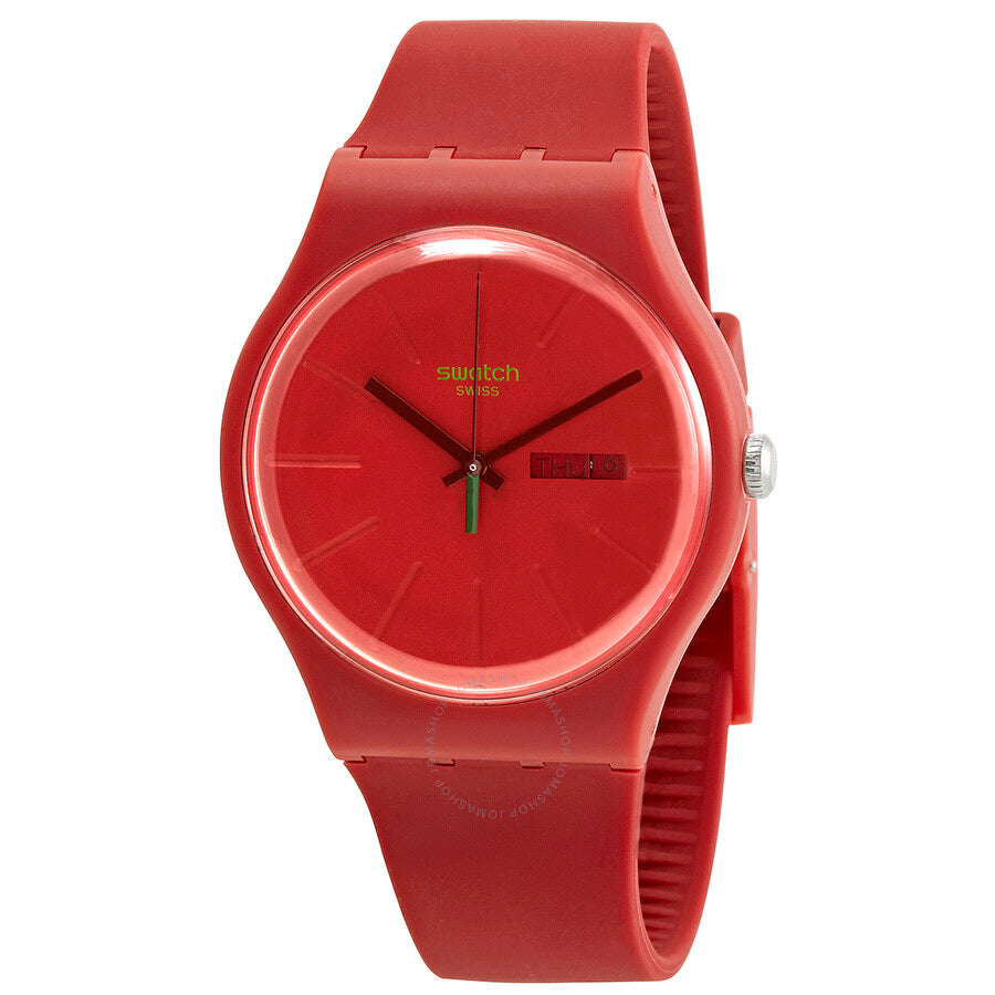 Swatch REDVREMYA Quartz Red Dial Men's Watch SO29R700 - Dawson Watches