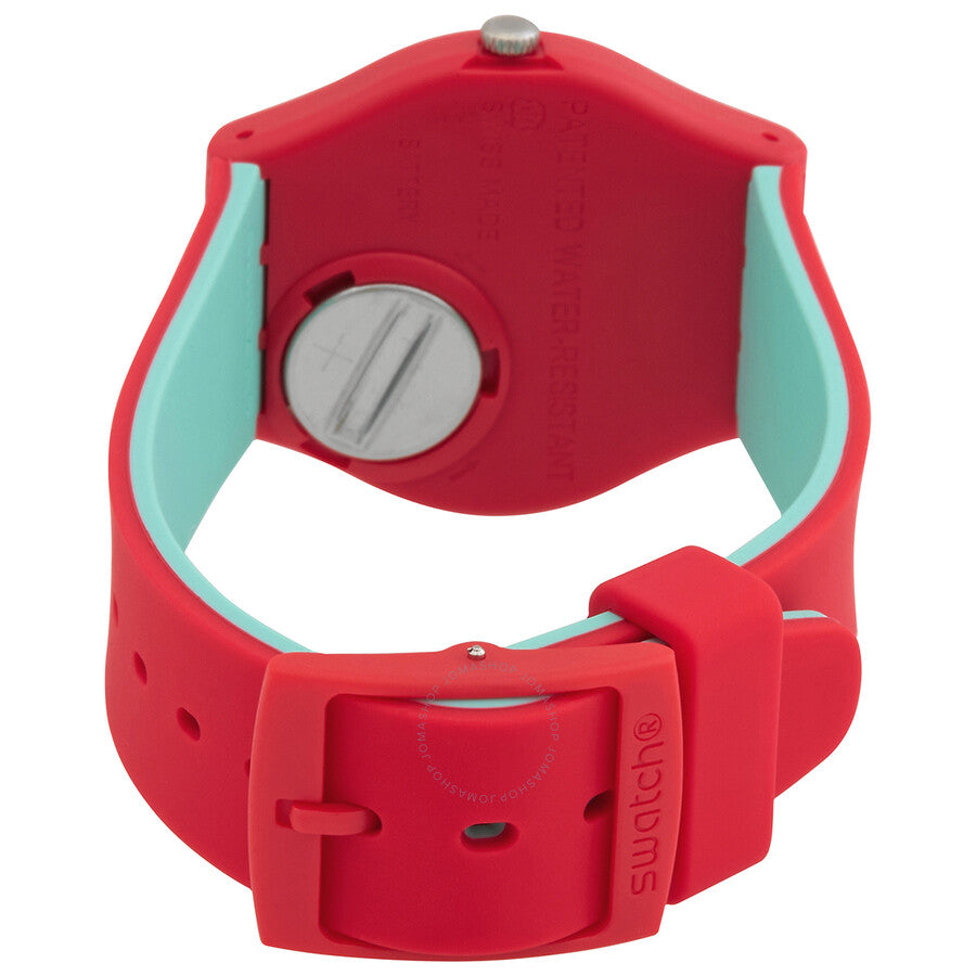 Swatch Rossofino Quartz Red Dial Unisex Watch GR170 - Dawson Watches #3
