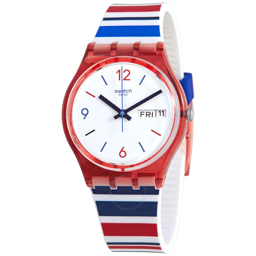 Swatch Sea Barcode Quartz White Dial Unisex Watch GR712 - Dawson Watches