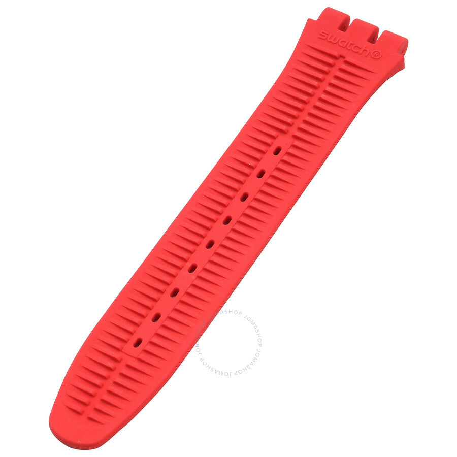 Swatch Silicone Red & White Watch Band 6H ACM0007H6 - The Watches Men & Co #2