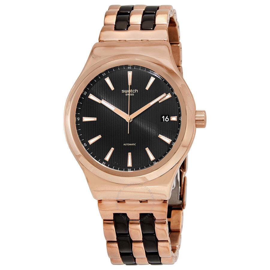 Swatch Sistem Dafne Automatic Black Dial Men's Watch YIG400G - Dawson Watches