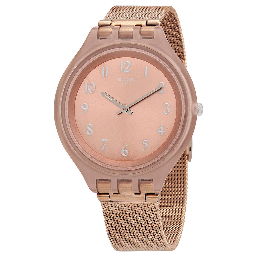 Swatch Skinchic Quartz Pink Dial Ladies Watch SVUP100M - Dawson Watches