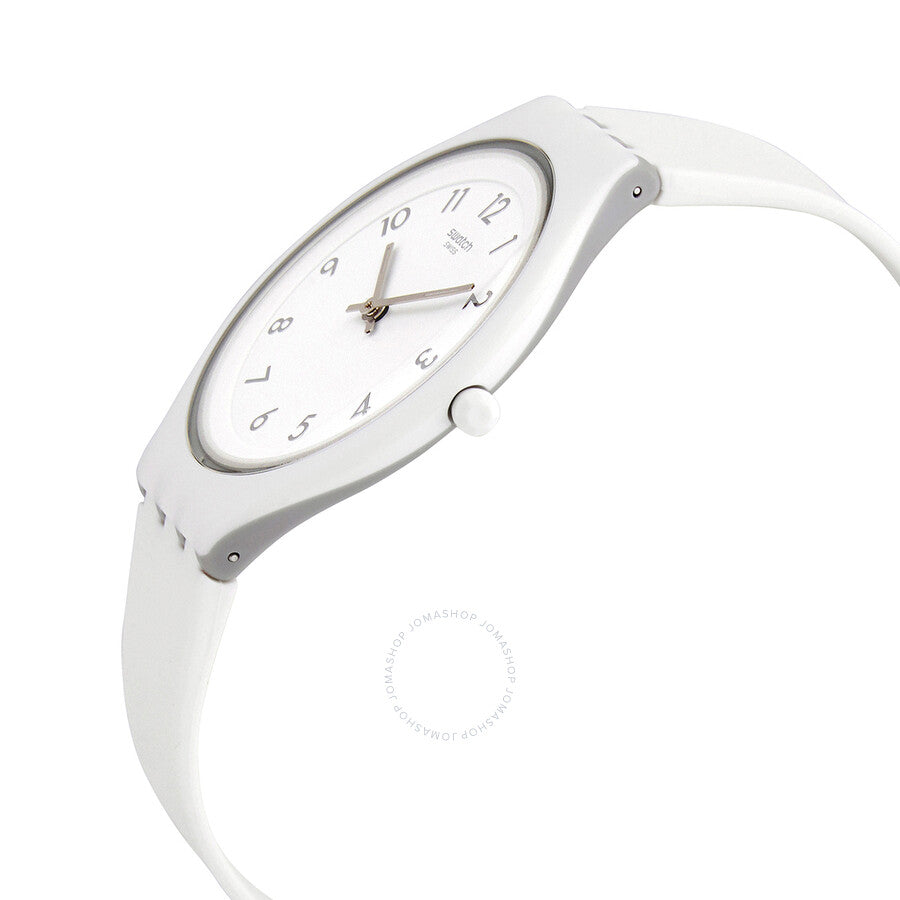 Swatch Skinsnow White Silicone Skin Unisex Watch SVUW101 - Dawson Watches #2