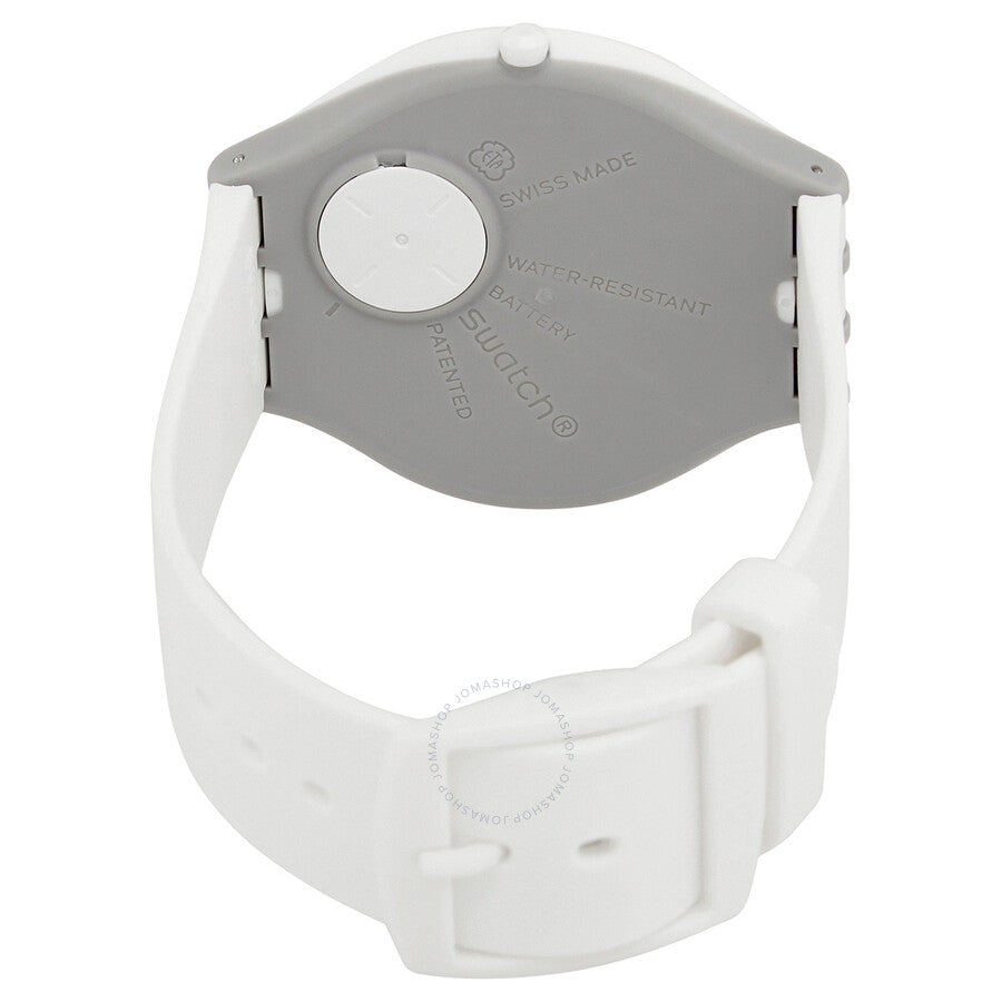 Swatch Skinsnow White Silicone Skin Unisex Watch SVUW101 - Dawson Watches #3