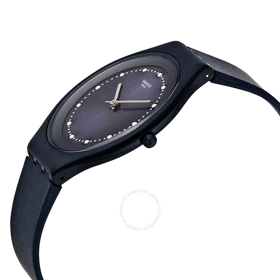 Swatch Skinsparks Dark Blue Sun-brushed Dial Unisex Watch SVUN100 - Dawson Watches #2