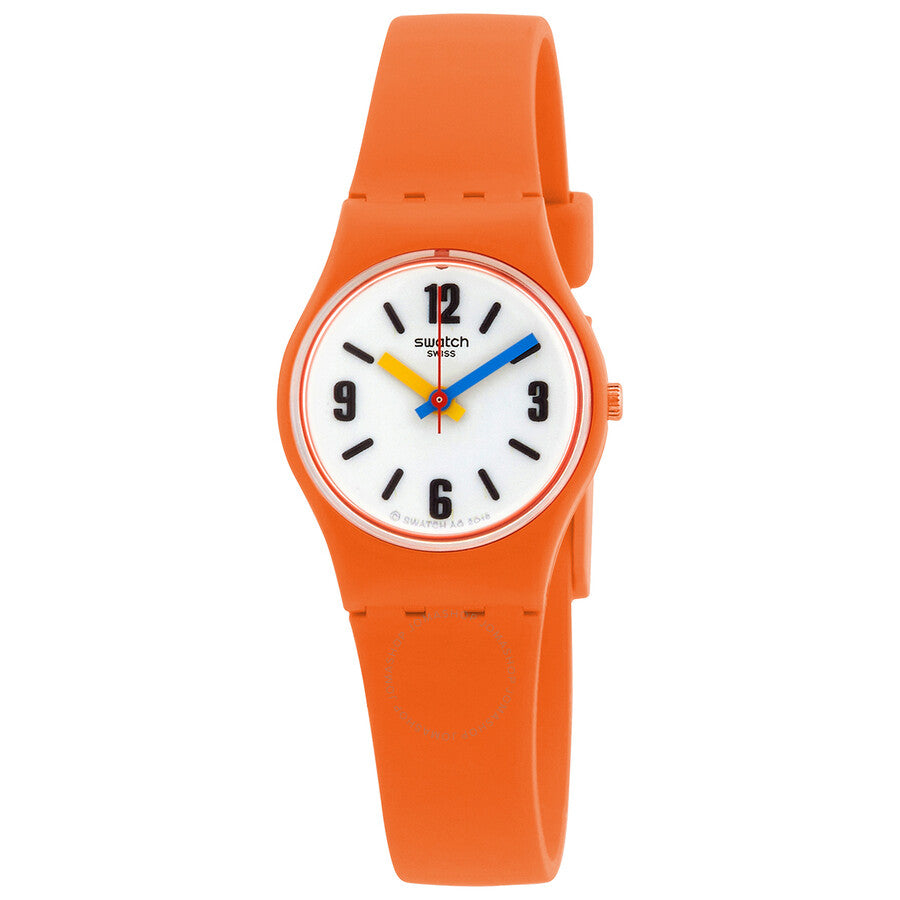 Swatch Sorange Quartz White Dial Ladies Watch LO114 - Dawson Watches