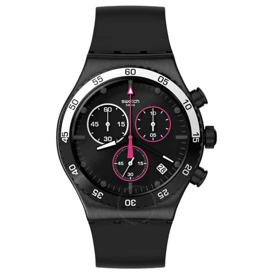 Swatch The May Chronograph Quartz Black Dial Ladies Watch YVB413 - Dawson Watches