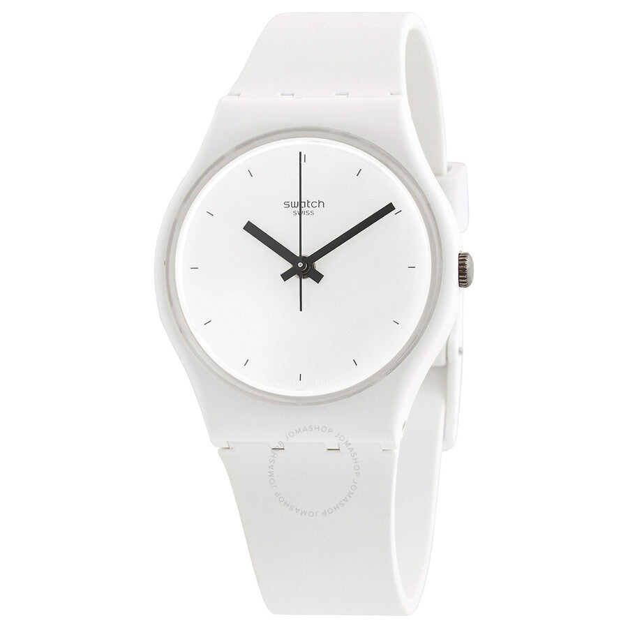 Swatch Think Time White Quartz White Dial Ladies Watch SO31W100 - Dawson Watches