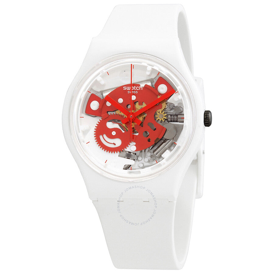 Swatch Time To Red Small Quartz Unisex Watch SO31W104 - Dawson Watches