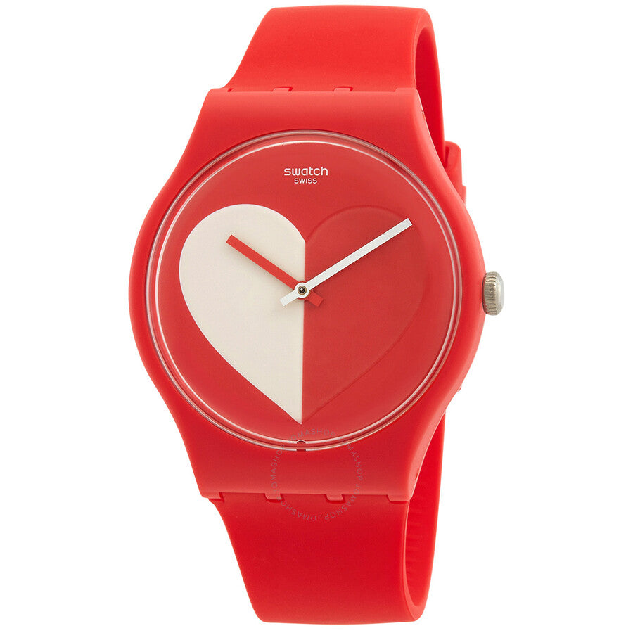 Swatch Valentine's Day Quartz Red Dial Unisex Watch SO29Z112 - Dawson Watches
