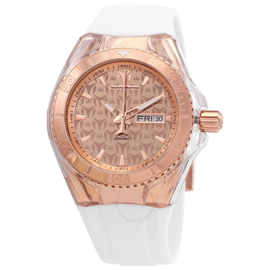 TechnoMarine Boy Cruise Monogram Rose Dial Boys Watch 115001 - Dawson Watches
