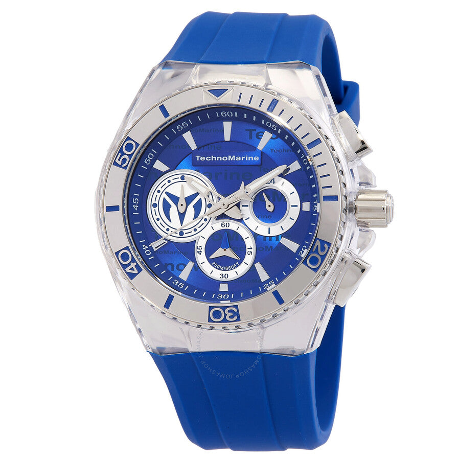 Technomarine Cruise California Chronograph Quartz Blue And Grey Dial Watch TM-118121 - Dawson Watches