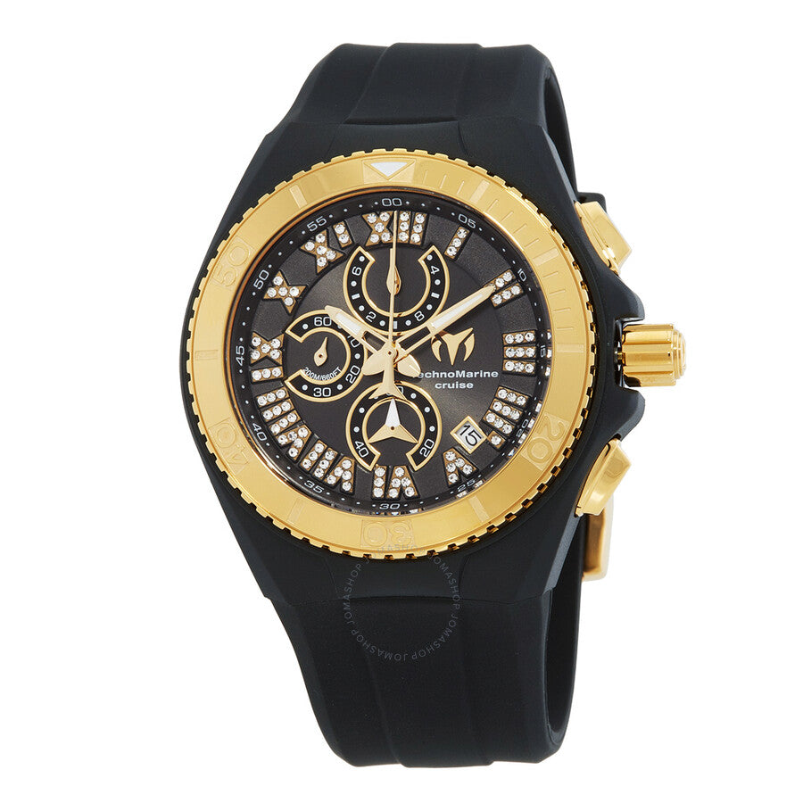 Technomarine Cruise Chronograph Quartz Black Mother of Pearl Dial Men's Watch TM-119016 - Dawson Watches