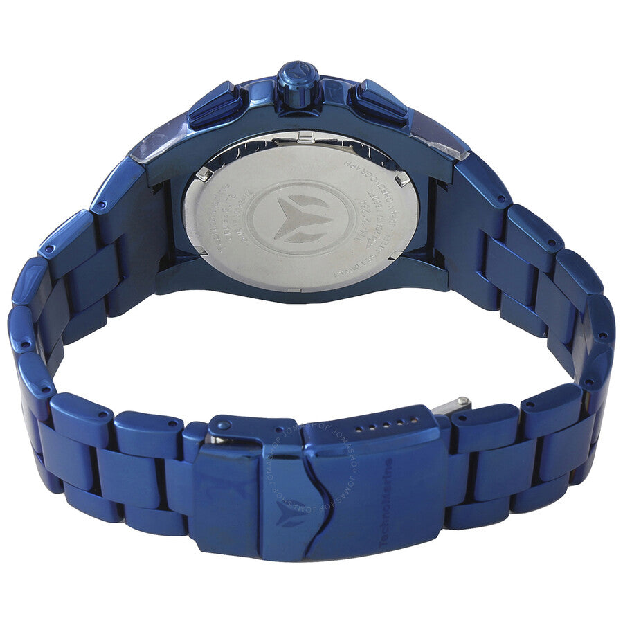 Technomarine Cruise Chronograph Quartz Crystal Blue Dial Men's Watch TM-121234 - The Watches Men & Co #3