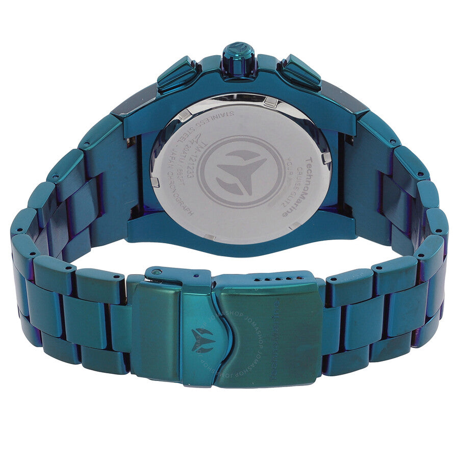 Technomarine Cruise Chronograph Quartz Crystal Green Dial Men's Watch TM-121233 - The Watches Men & Co #3