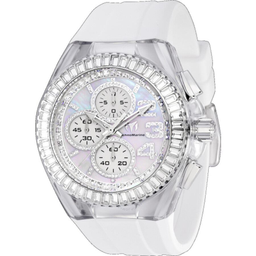 Technomarine Cruise Chronograph Quartz Crystal White Dial Men's Watch TM-121024 - Dawson Watches