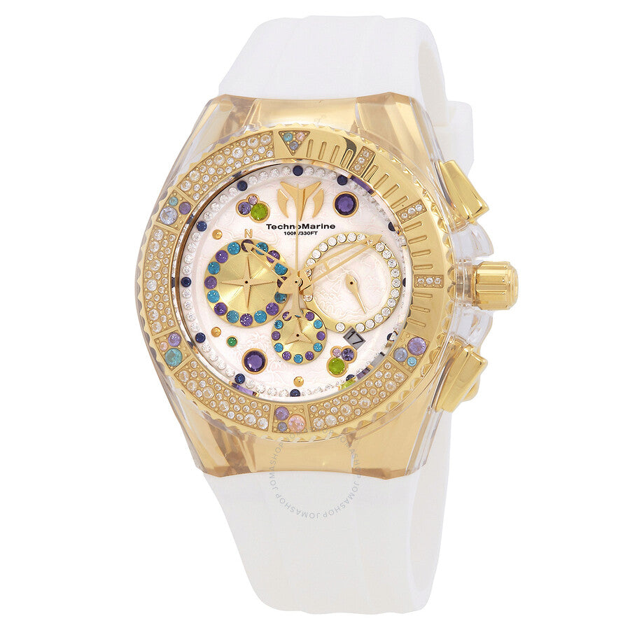 Technomarine Cruise GMT Quartz Crystal White Dial Unisex Watch TM-121004 - Dawson Watches
