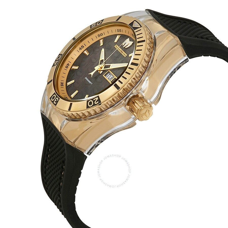 TechnoMarine Cruise Monogram Black Mother of Pearl Men's Watch 115213 - Dawson Watches #2