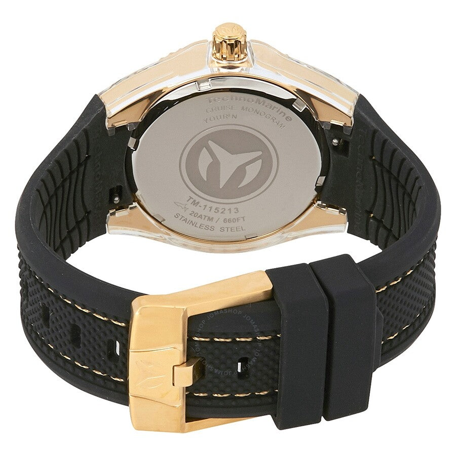 TechnoMarine Cruise Monogram Black Mother of Pearl Men's Watch 115213 - Dawson Watches #3