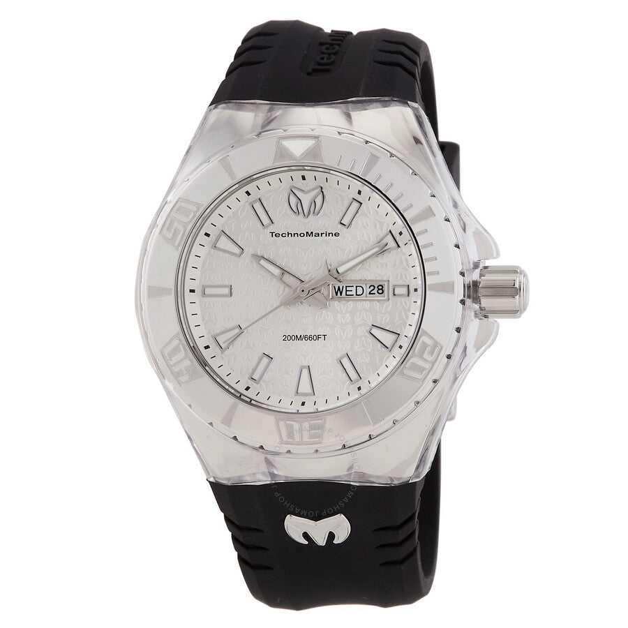 Technomarine Cruise Monogram Date Day Quartz Silver Dial Men's Watch TM-122007 - Dawson Watches