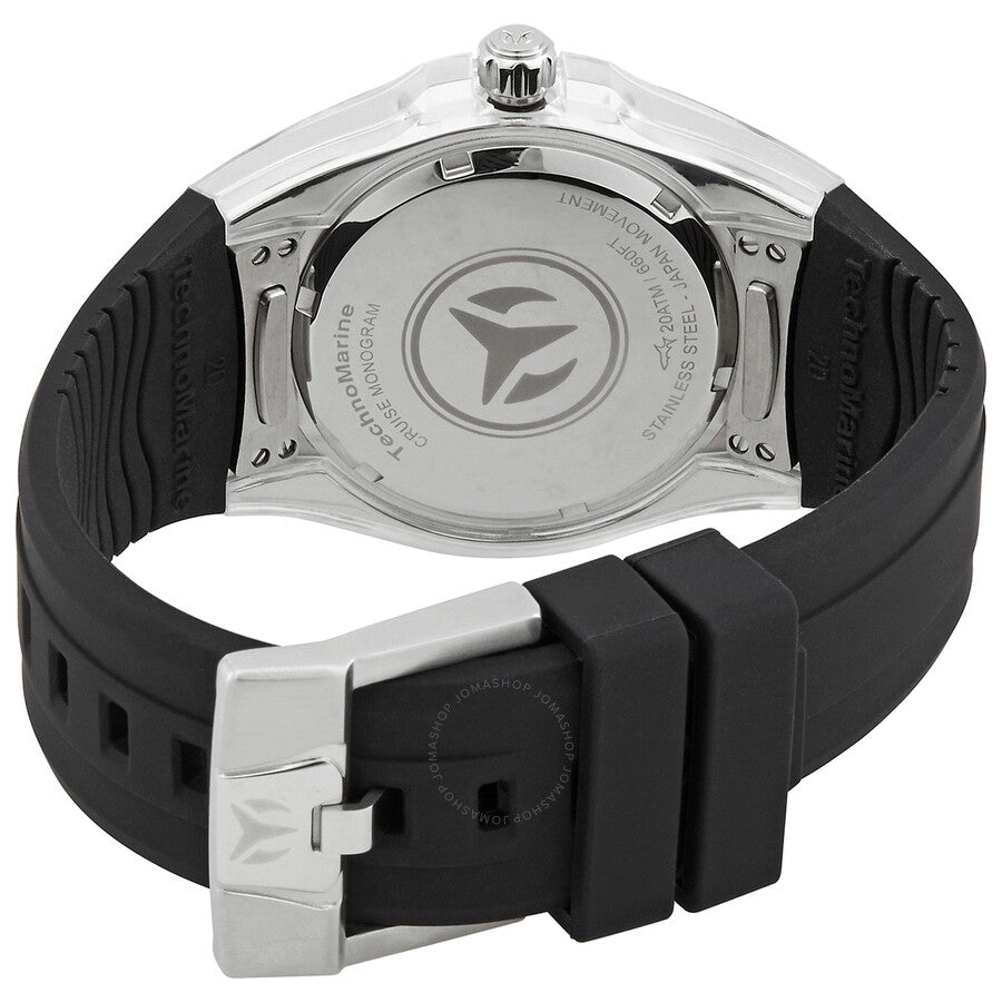 TechnoMarine Cruise Monogram Quartz Black Dial Ladies Watch TM-121249 - Dawson Watches #3