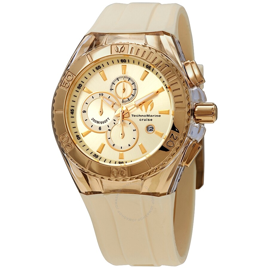 Technomarine Cruise Star Chronograph Quartz Champagne Dial Men's Watch TM-115216 - Dawson Watches