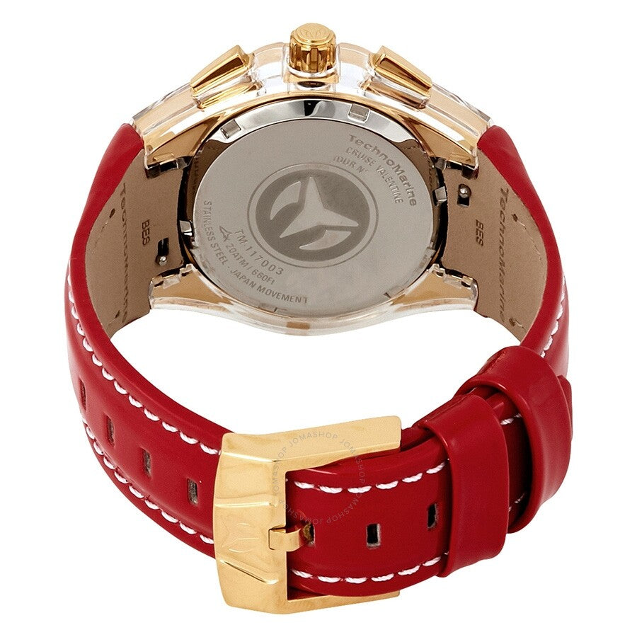 Technomarine Cruise Valentine Chronograph Quartz White Mother of Pearl Dial Ladies Watch TM-117003 - Dawson Watches #3