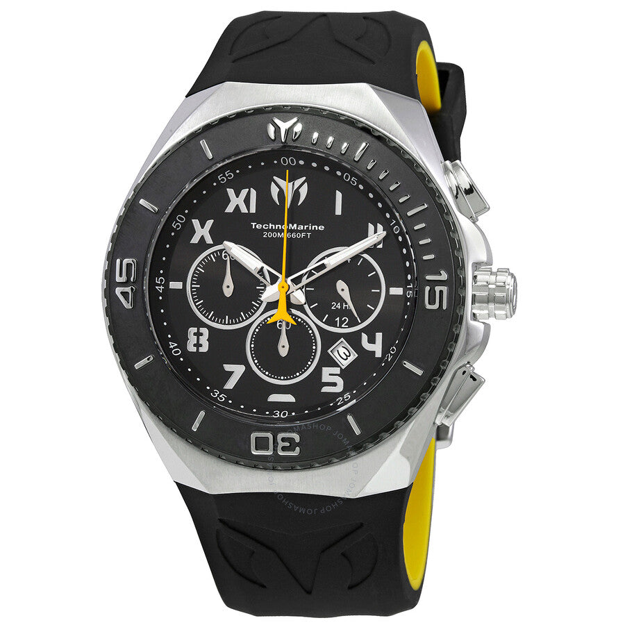 Technomarine Manta Chronograph Quartz Black Dial Men's Watch TM-215068 - Dawson Watches