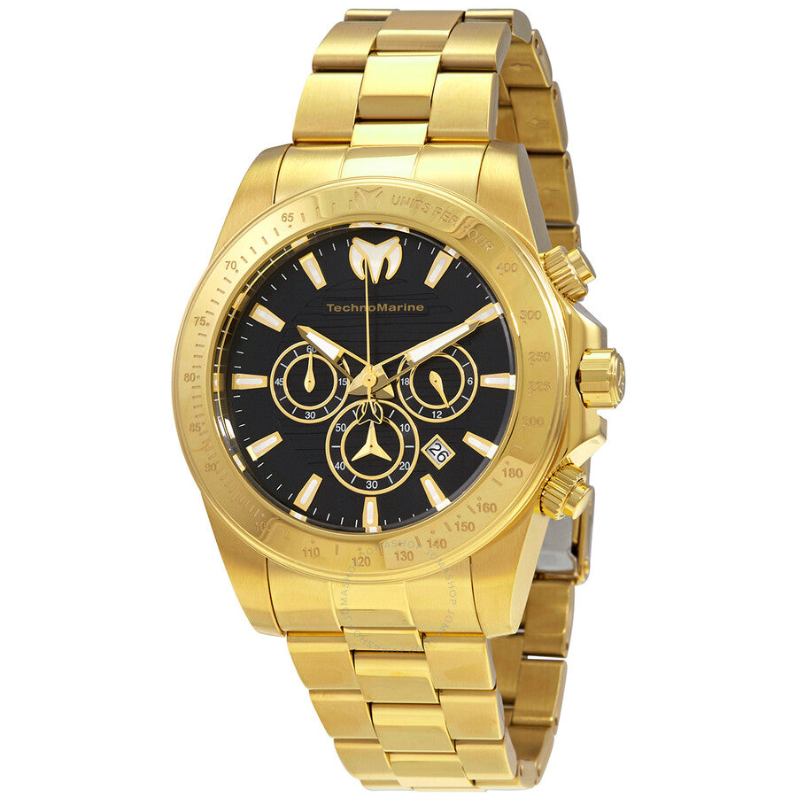 Technomarine Manta Ray Chronograph Black Dial Men's Watch TM-220131 - Dawson Watches