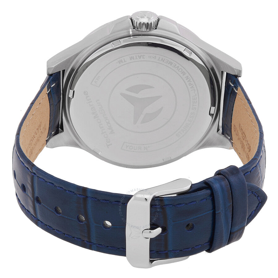 Technomarine MoonSun Date Quartz Blue Dial Men's Watch TM-822012 - The Watches Men & Co #3