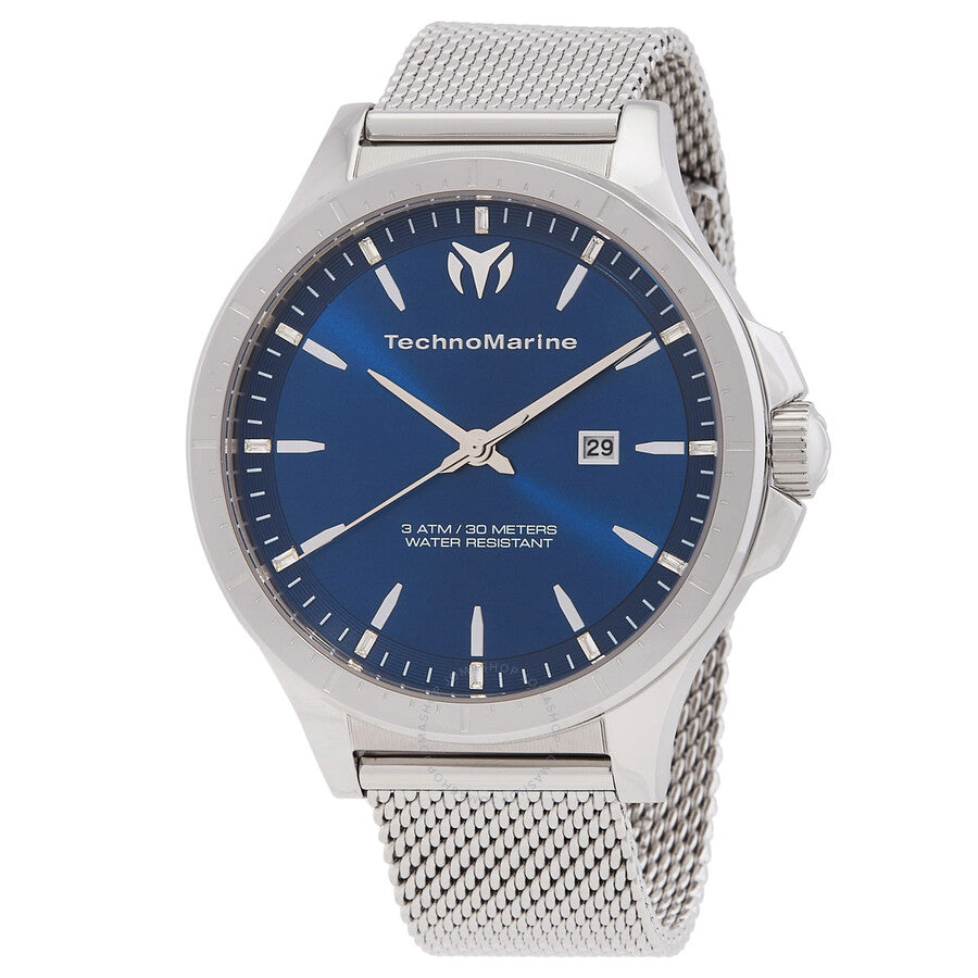 Technomarine MoonSun Date Quartz Blue Dial Men's Watch TM-822004 - Dawson Watches