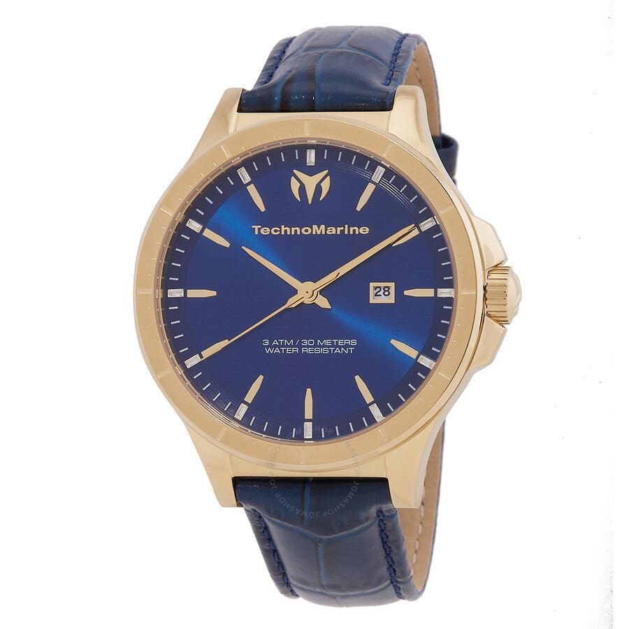 Technomarine MoonSun Date Quartz Blue Dial Men's Watch TM-822015 - Dawson Watches