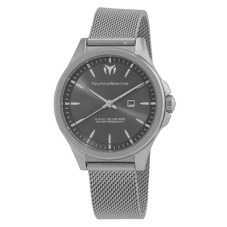 Technomarine MoonSun Date Quartz Charcoal Dial Ladies Watch TM-822033 - Dawson Watches