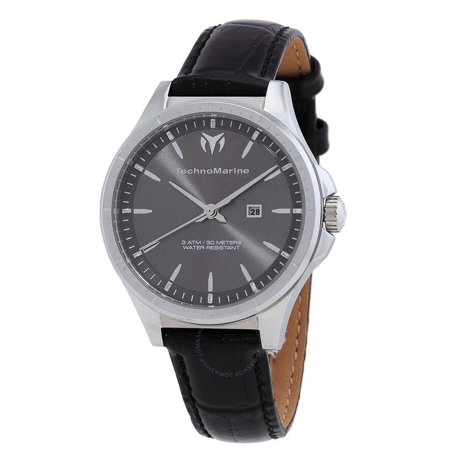 Technomarine MoonSun Date Quartz Charcoal Dial Ladies Watch TM-822040 - Dawson Watches