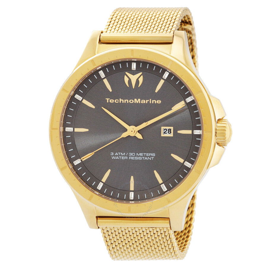Technomarine MoonSun Date Quartz Charcoal Dial Men's Watch TM-822007 - Dawson Watches