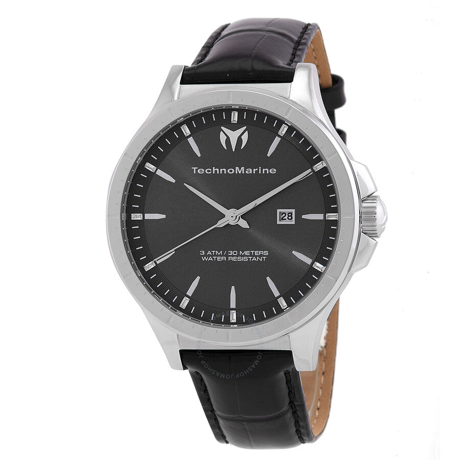 Technomarine MoonSun Date Quartz Charcoal Dial Men's Watch TM-822011 - Dawson Watches